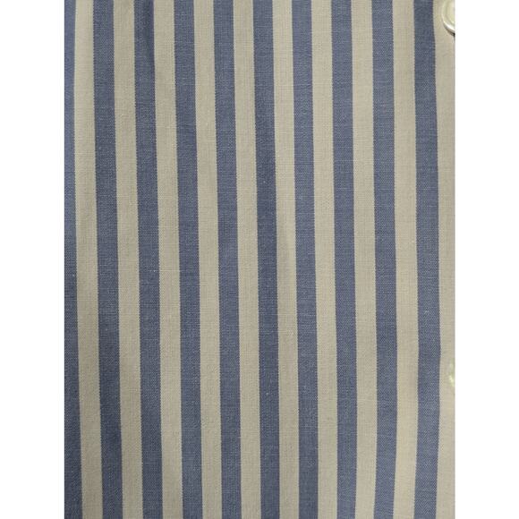 Docker's Dusty Blue Striped 100% Cotton Button Up Shirt Ladies' Sz M - Picture 5 of 9